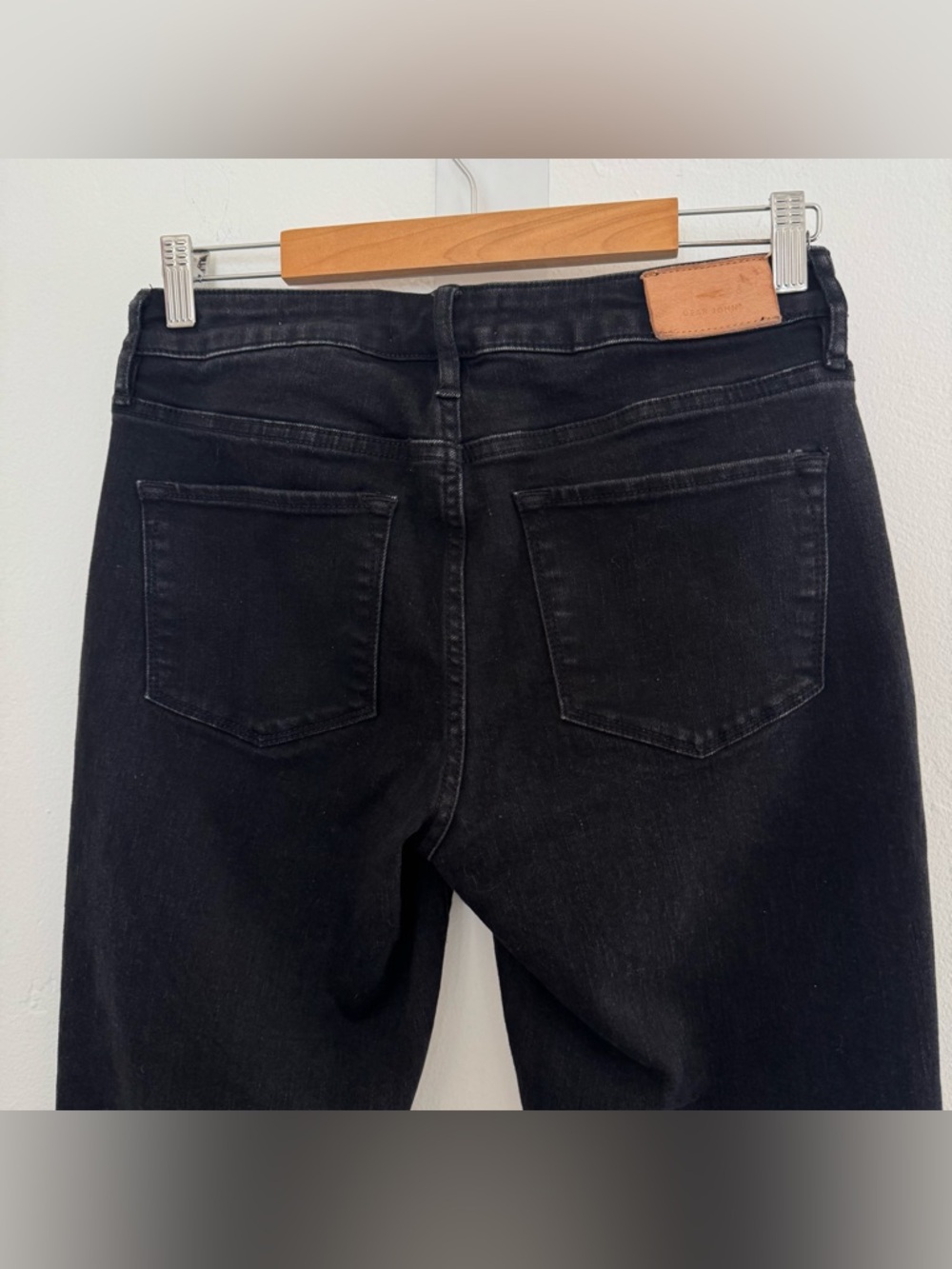 Dear John Blaire Straight Ankle Length Jeans Black Arrow Cotton Stretch - Picture 8 of 11